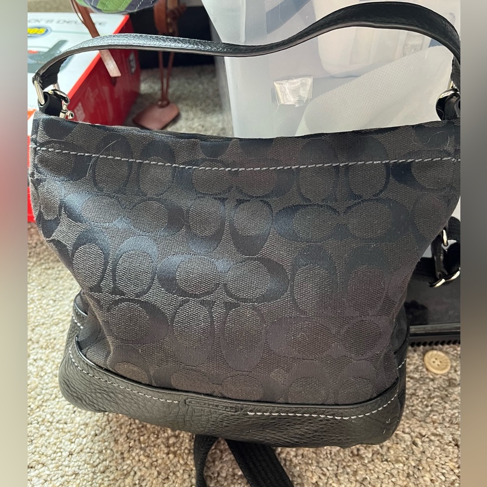 Authentic Coach Fabric/Leather Shoulder/Crossbody Bag.